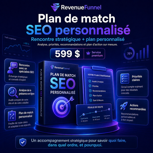 Plan de match SEO personnalisé